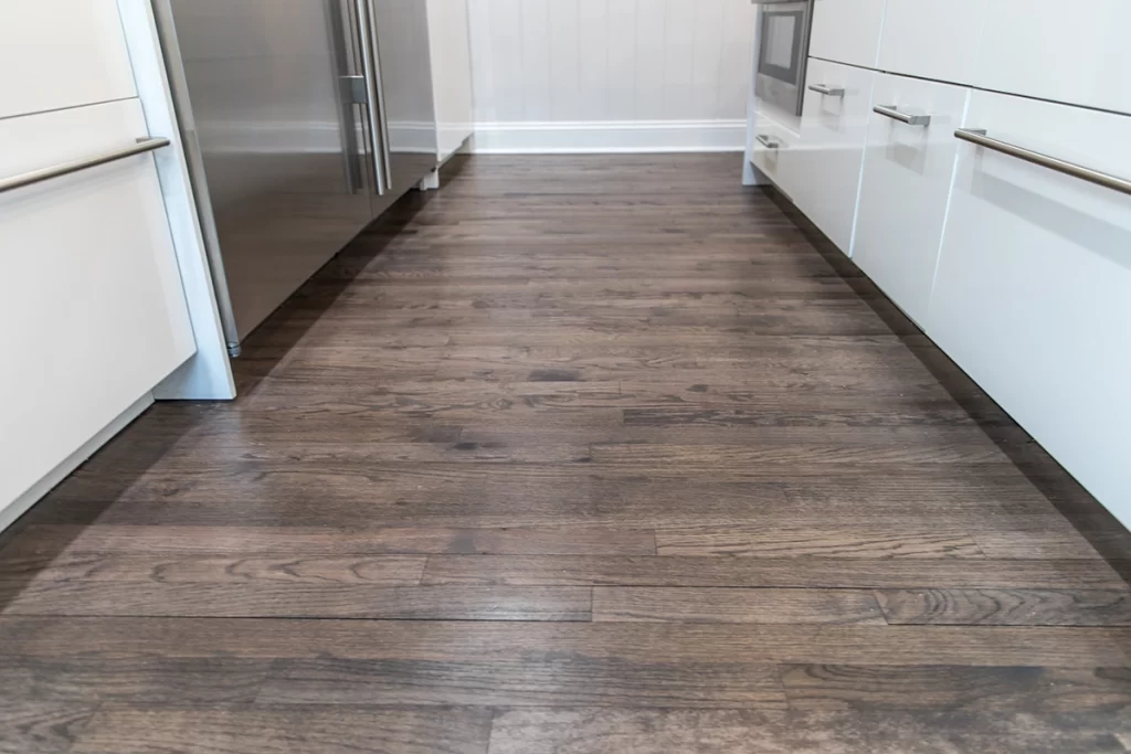 newly-installed-dark-brown-laminate-flooring