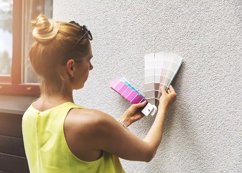 home exterior painting color swatch decision